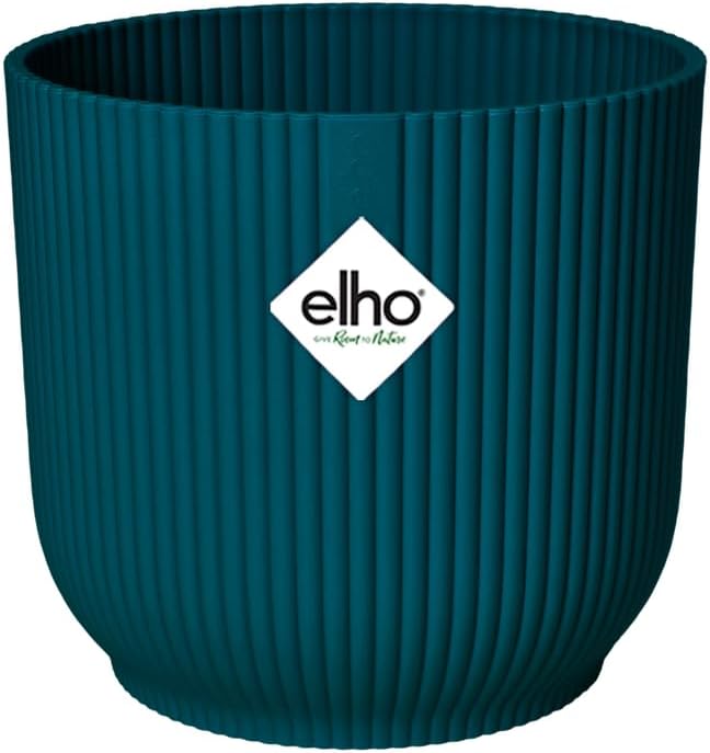 elho Vibes Fold Round 30 - Flower Pot from 100% Recycled Plastic - Indoor Plant...