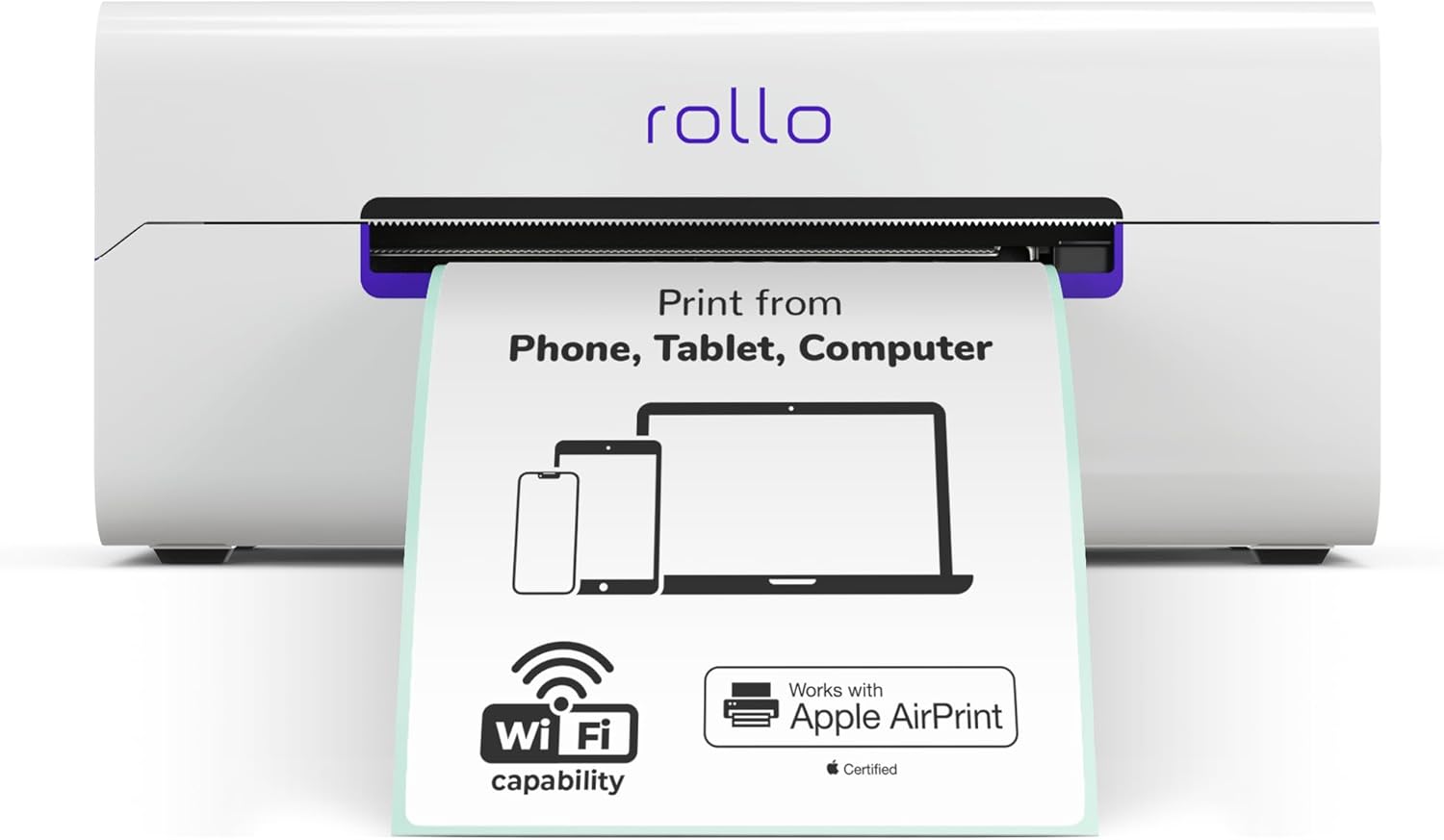 Rollo Wireless Label Printer - Wi-Fi Thermal Printer for Shipping Packages - Air...