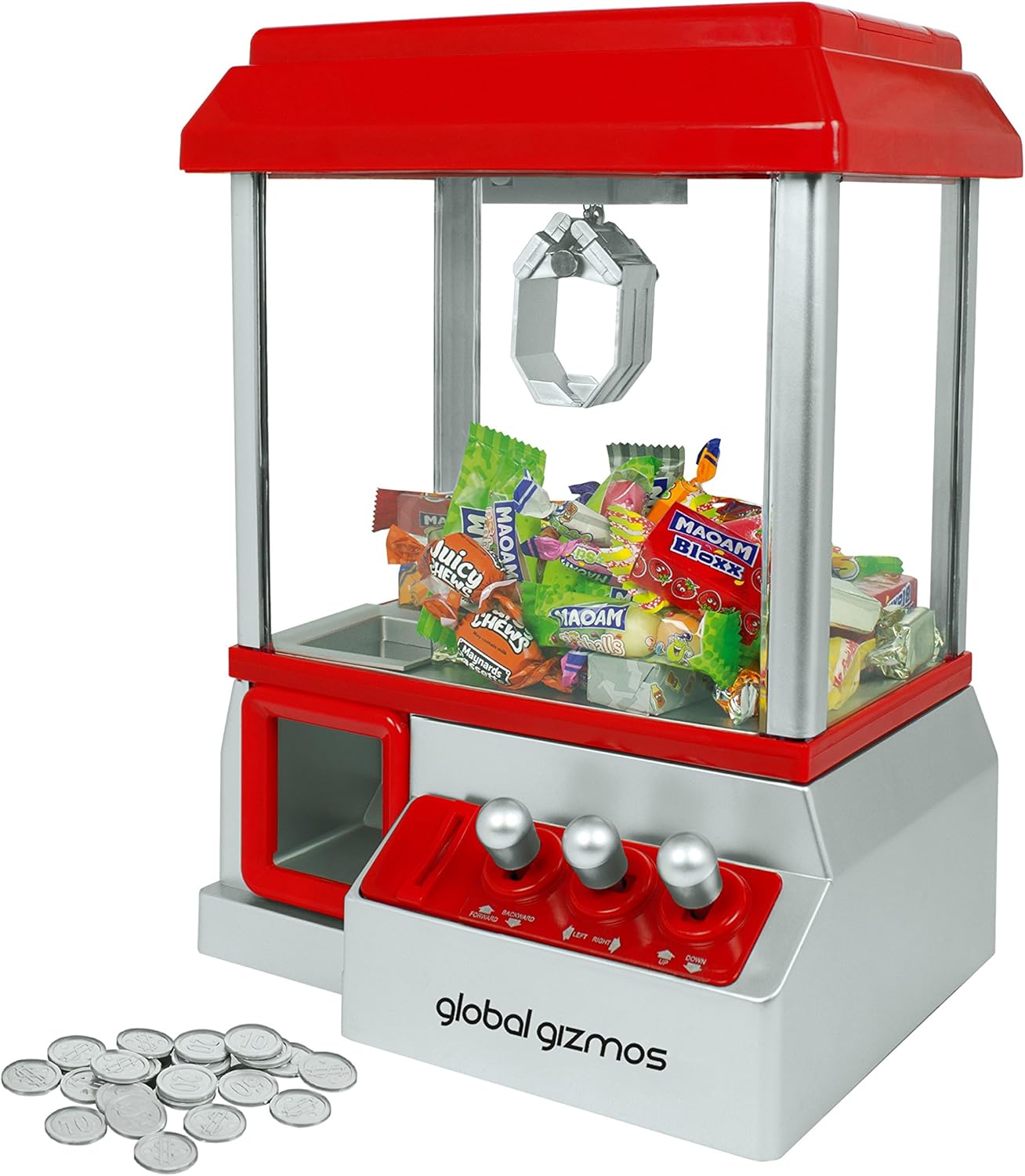 Global Gizmos 50190 Candy Grabber Machine/Battery Operated Kids Game/Retro Arcad...