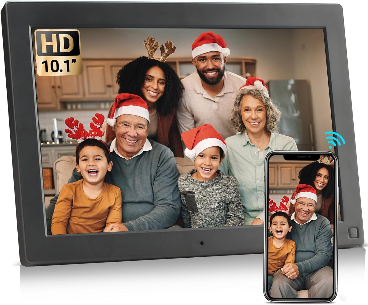 BSIMB 10.1 Inch Digital Picture Frame, WiFi Digital Photo Frame Touchscreen 1280...