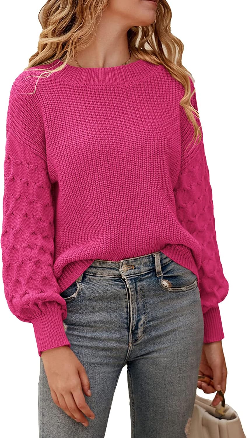 PRETTYGARDEN Women's 2024 Winter Pullover Sweater Casual Long Sleeve Crewneck Lo...