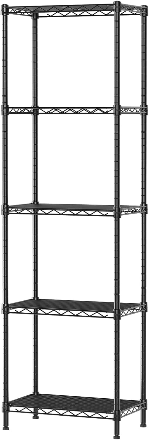 SINGAYE 5 Tier Shelf Wire Shelving Adjustable Storage Shelves Storage Rack,Stand...