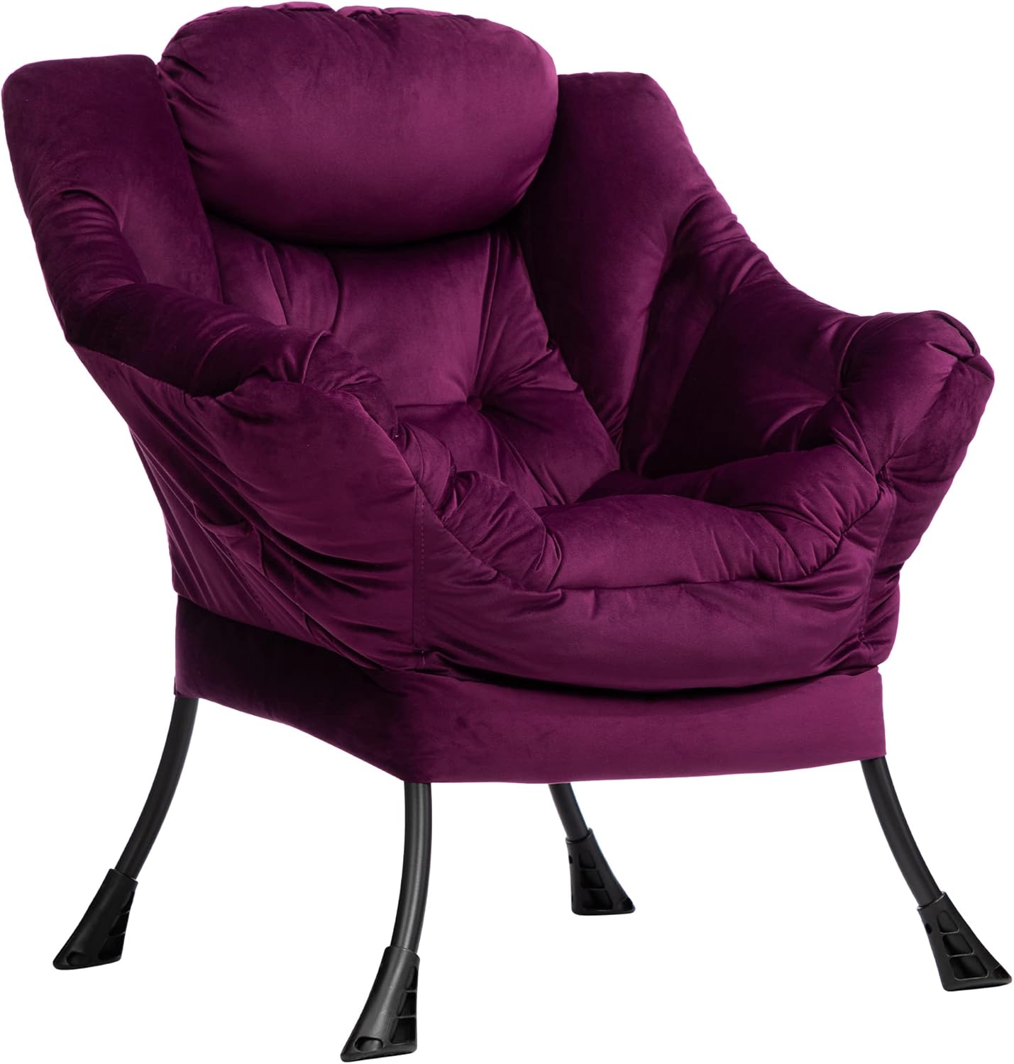 HollyHOME Fabric Large Lazy Chair, Accent Reading Chair, Cozy Lounge Chair with...
