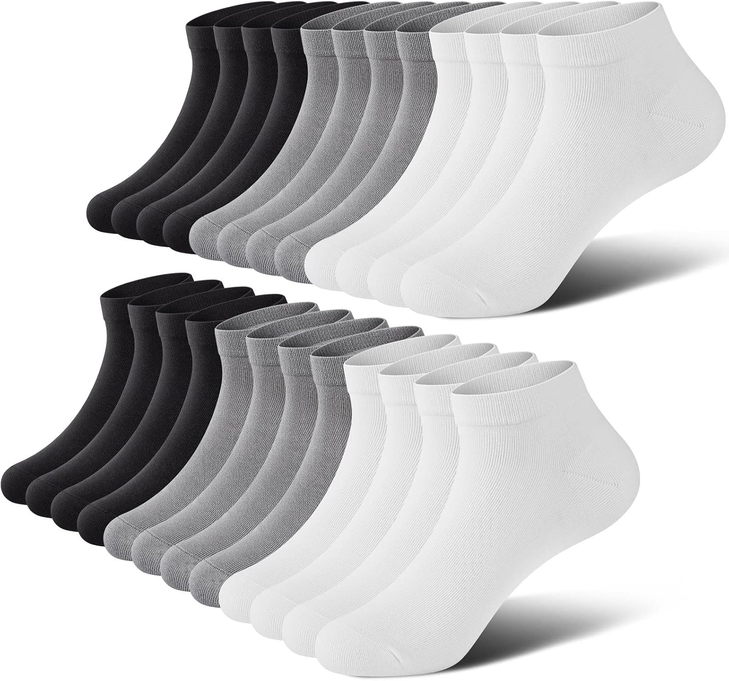 No Show Men Socks, Low Cut Ankle Sock, Men Short Socks Casual Cotton Socks 6-10...