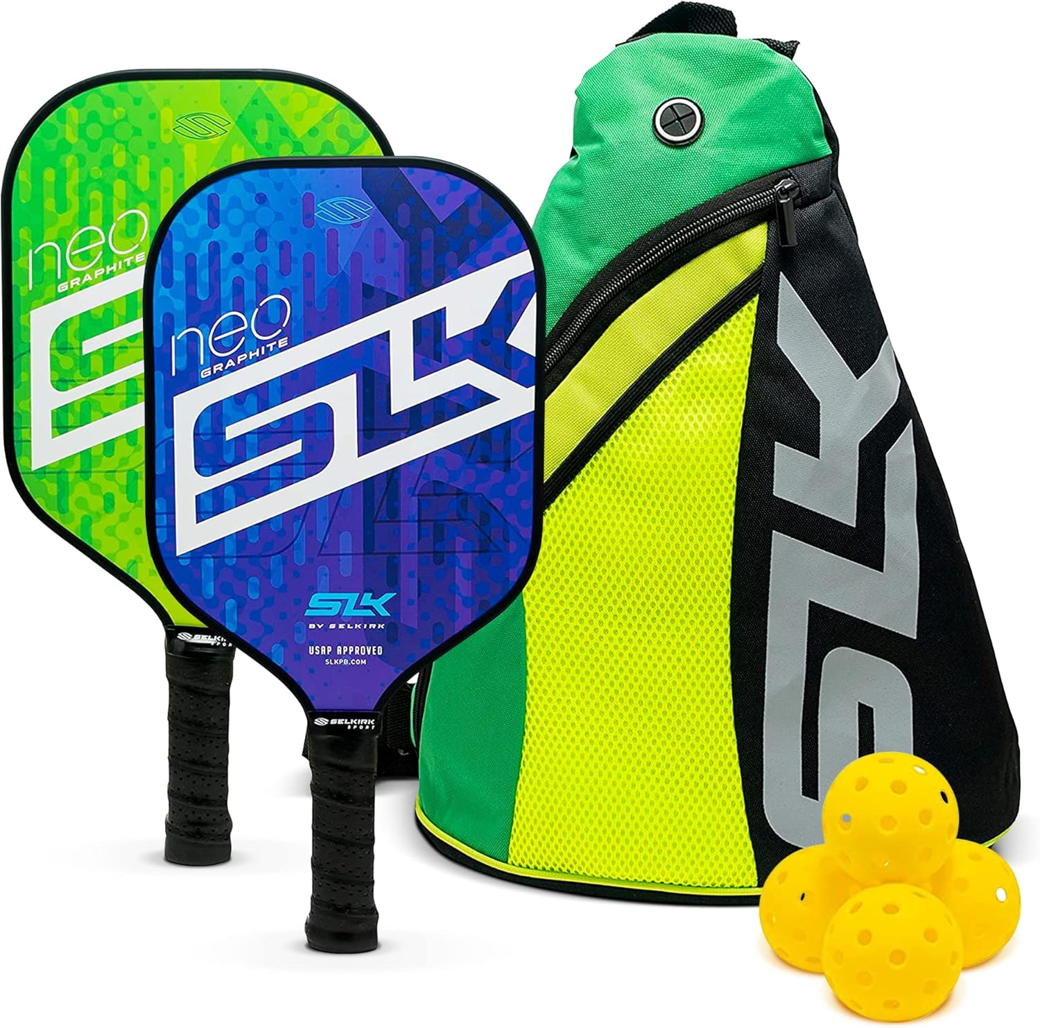 SLK by Selkirk Pickleball Paddle Bundles | SLK Neo Fiberglass and Graphite Pickl...