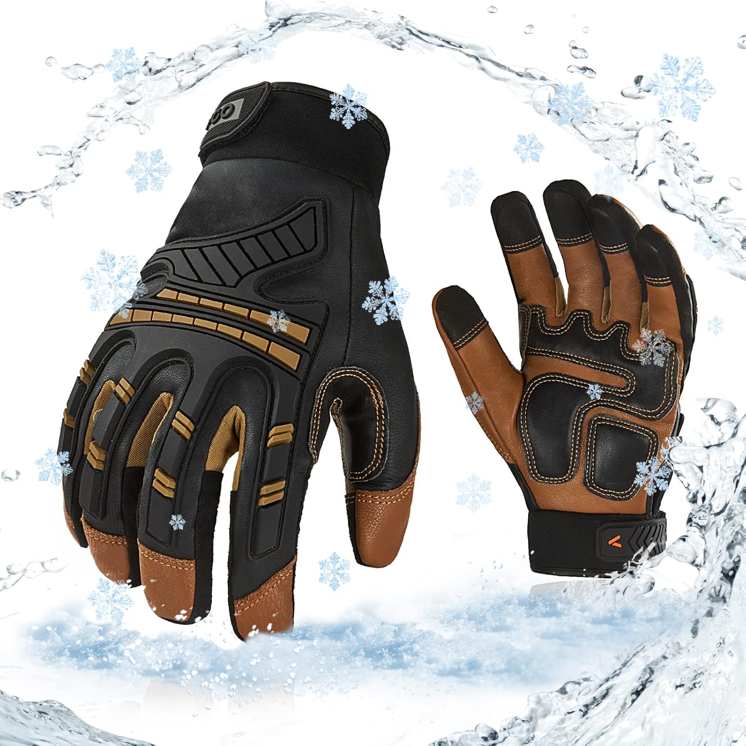 Vgo... 1-Pair -4℉ or above Winter Waterproof High Dexterity Heavy Duty Mechanic...