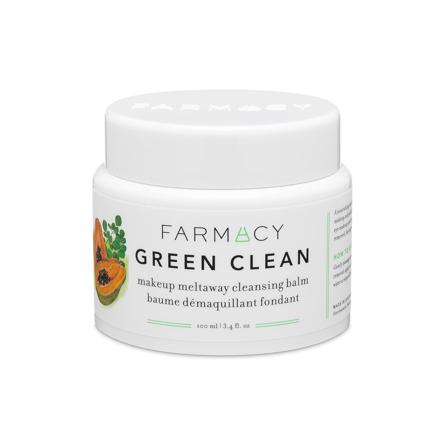 Farmacy Makeup Remover Cleansing Balm - Green Clean Waterproof Makeup Remover +...