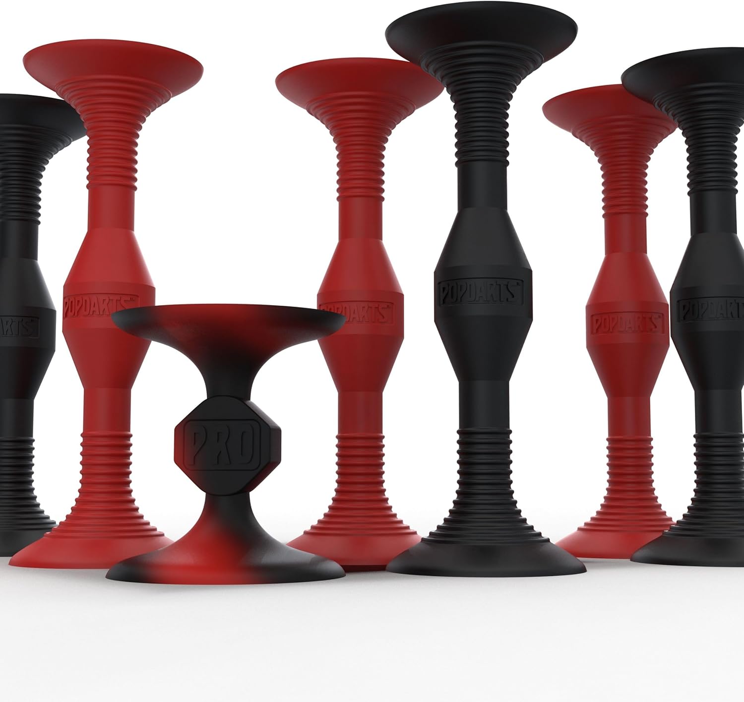 Popdarts PRO Pack Game Set (Red & Black) - Indoor, Outdoor Suction Cup Throwing...