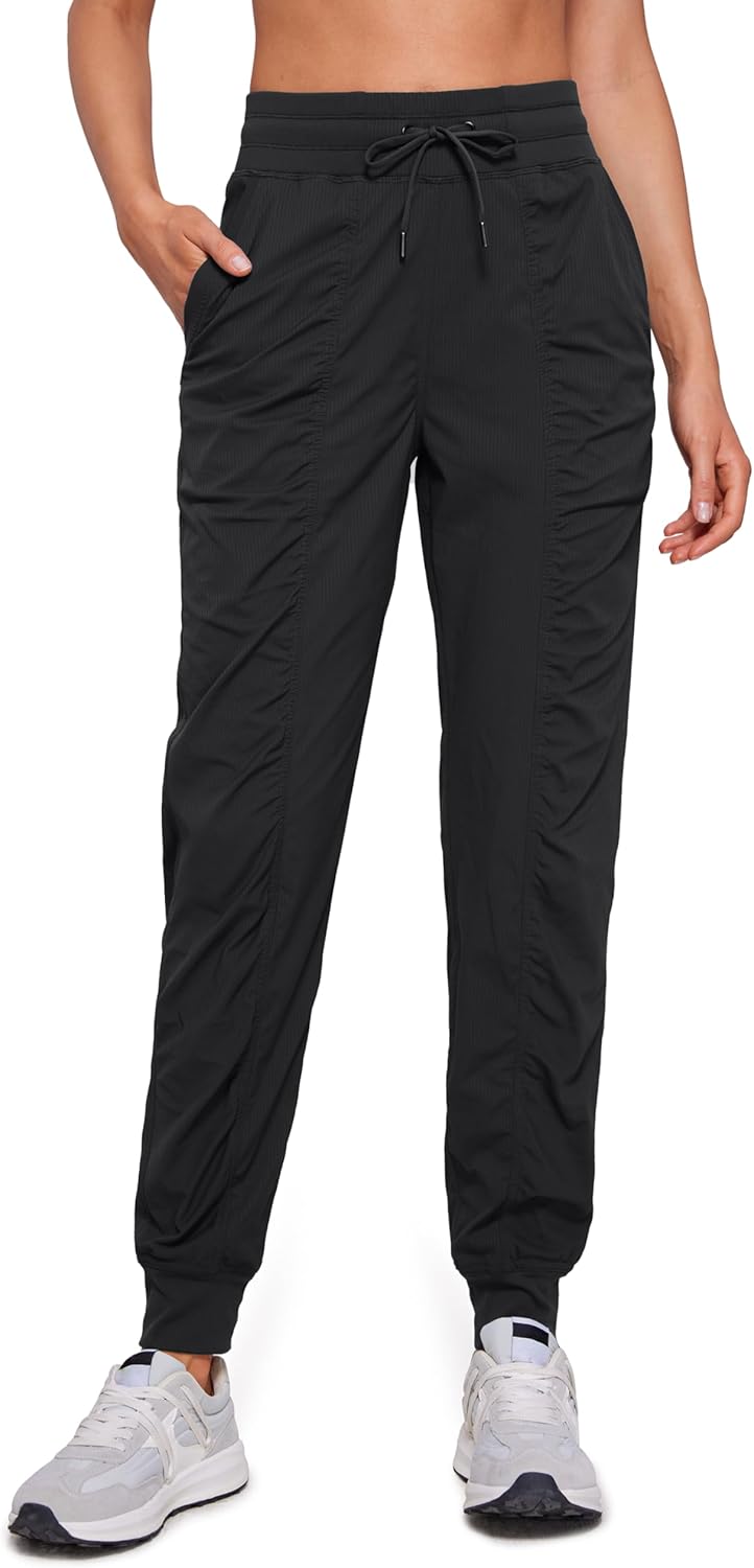 CRZ YOGA Lightweight Workout Joggers for Women, High Waisted Outdoor Running Cas...