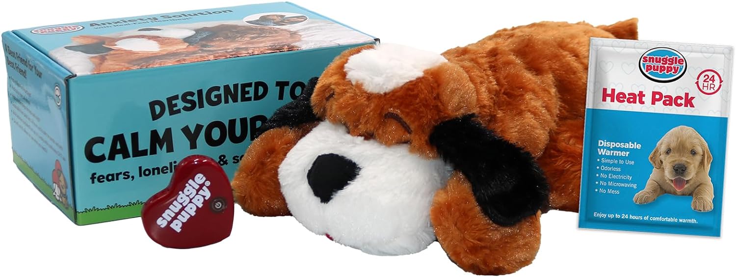 SmartPetLove Original Snuggle Puppy Heartbeat Stuffed Dog Toy. Dog Plush for Anx...