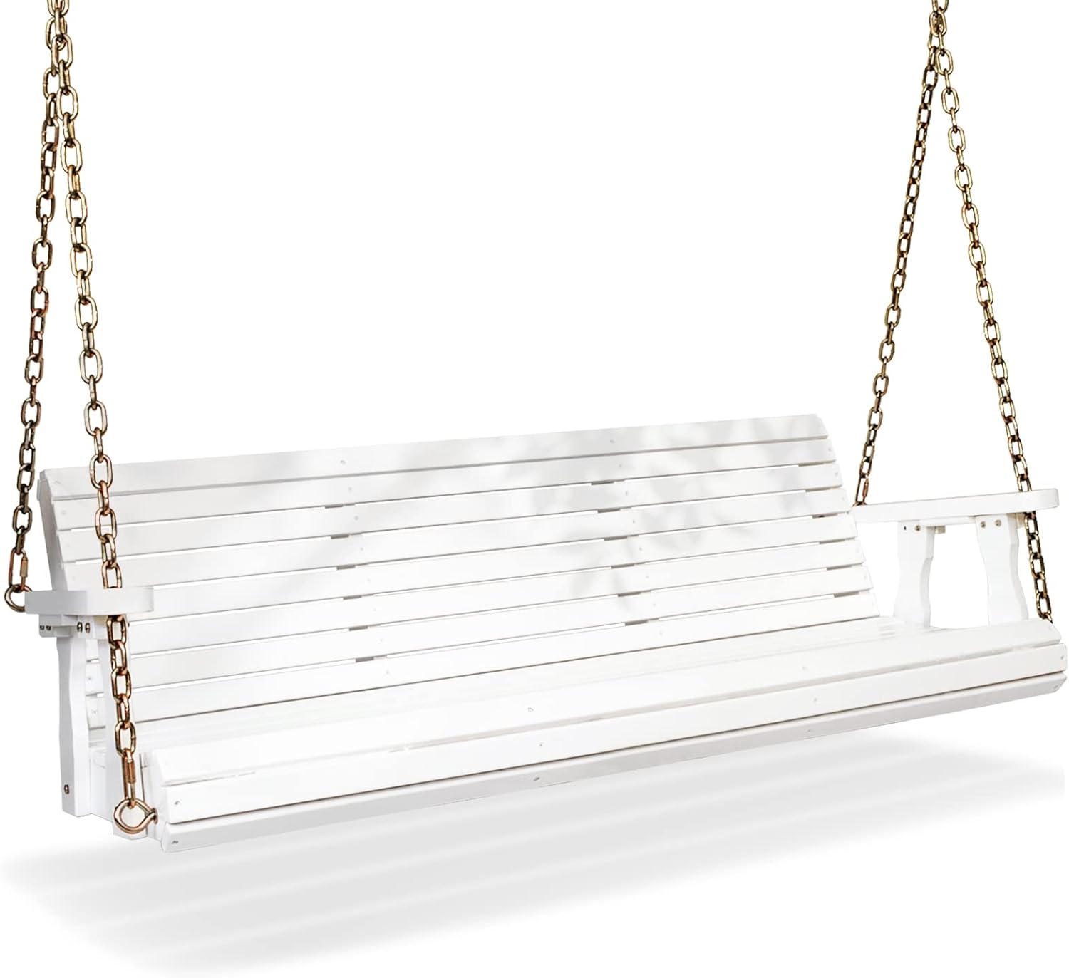 VINGLI Upgraded Patio Wooden Porch Swing for Courtyard & Garden, Heavy Duty 880...