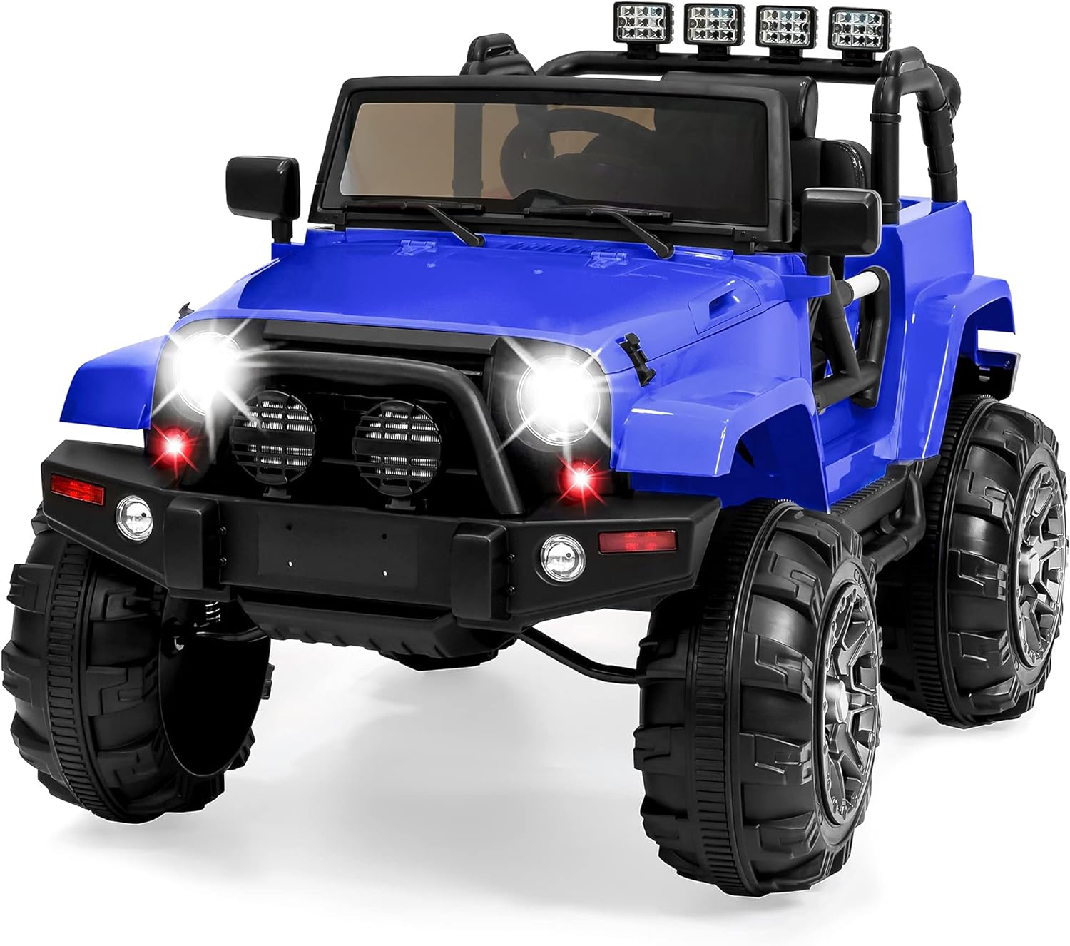Best Choice Products Kids 12V Ride On Truck, Battery Powered Toy Car w/Spring Su...