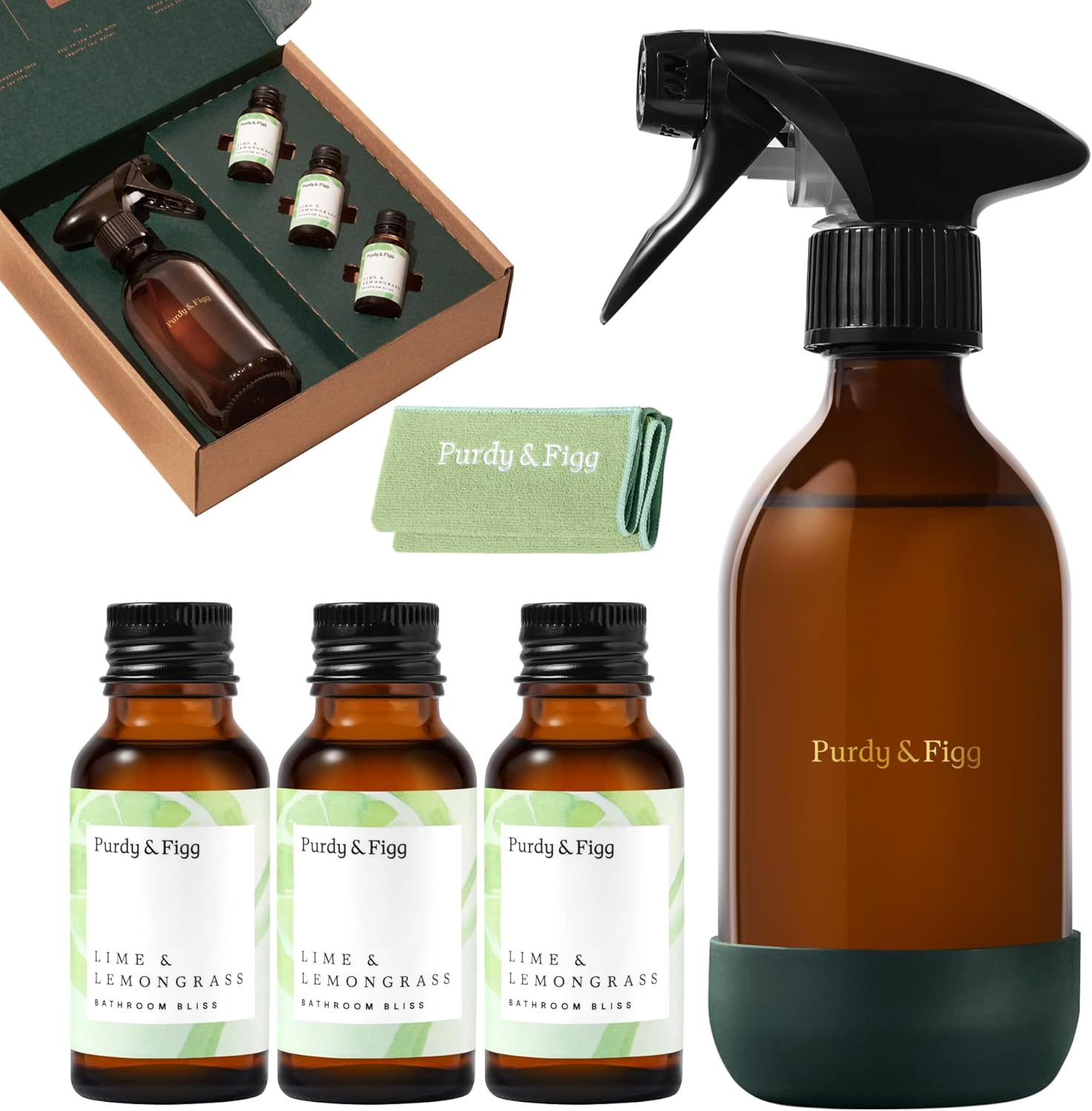 Purdy & Figg | Bathroom Bliss Starter Kit | All Natural Gentle Non Toxic Organic...