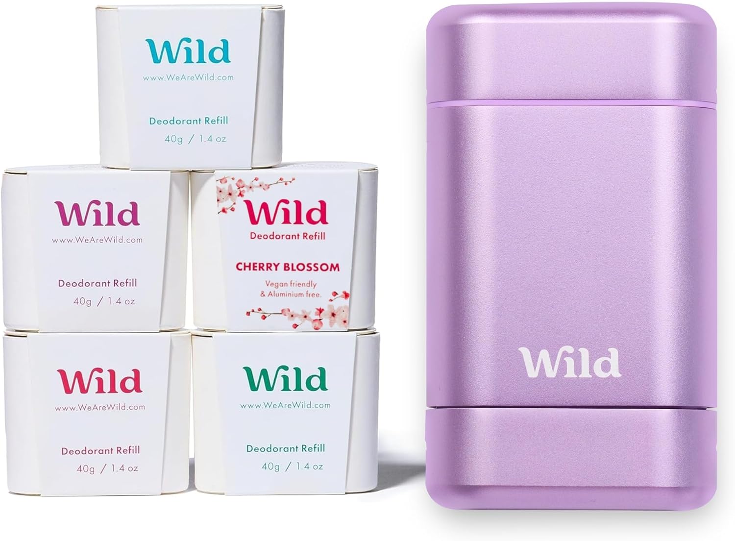 Wild - The Full Monty Starter Kit - Purple Case with Refills in a Variety of Fre...
