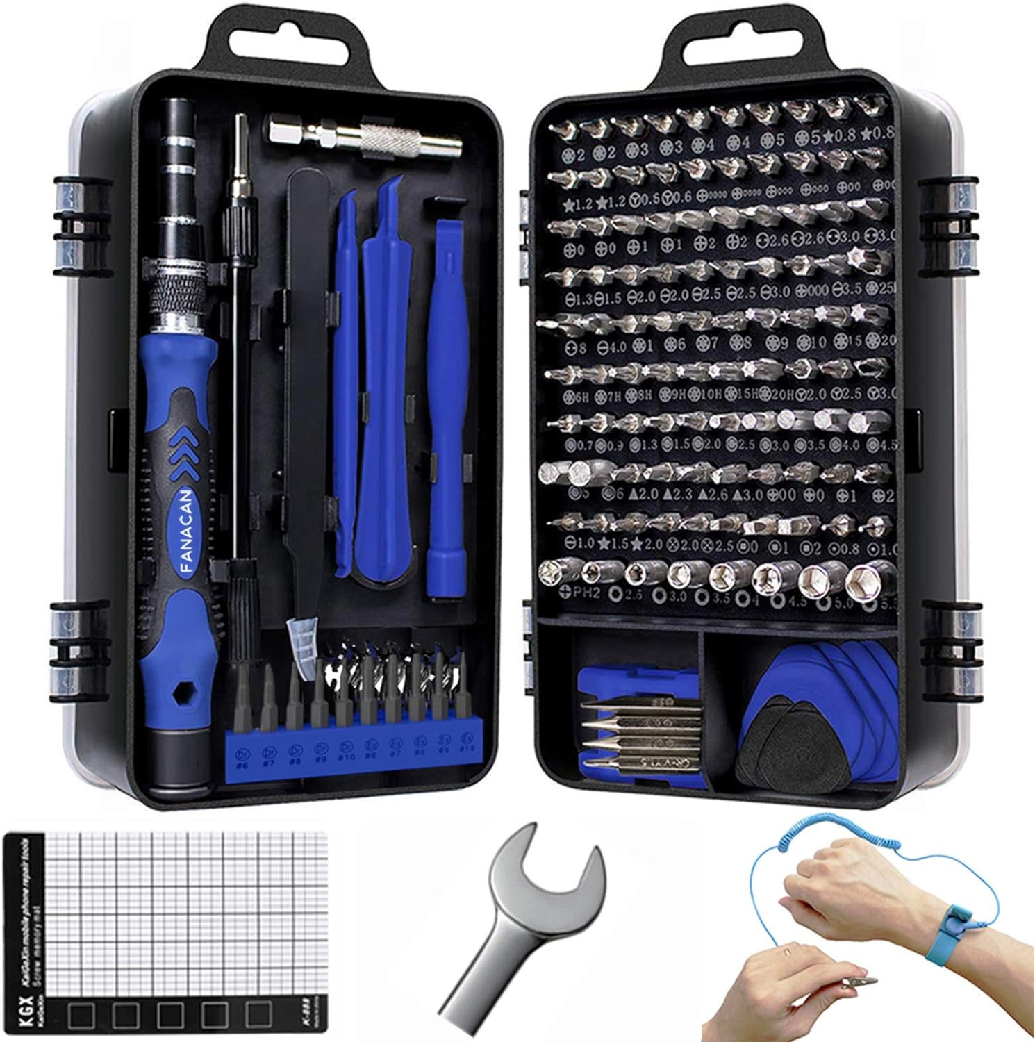 FANACAN 140in1 Precision Screwdriver Set Small Screwdriver Bit Set for DIY Elect...