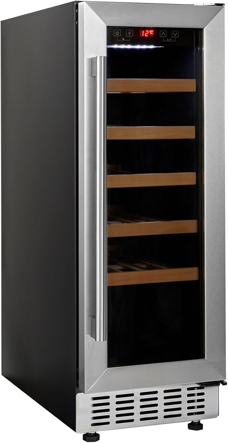 Cookology CWC300SS Freestanding Undercounter Fridge Cabinet 30cm Wine Cooler, 20...