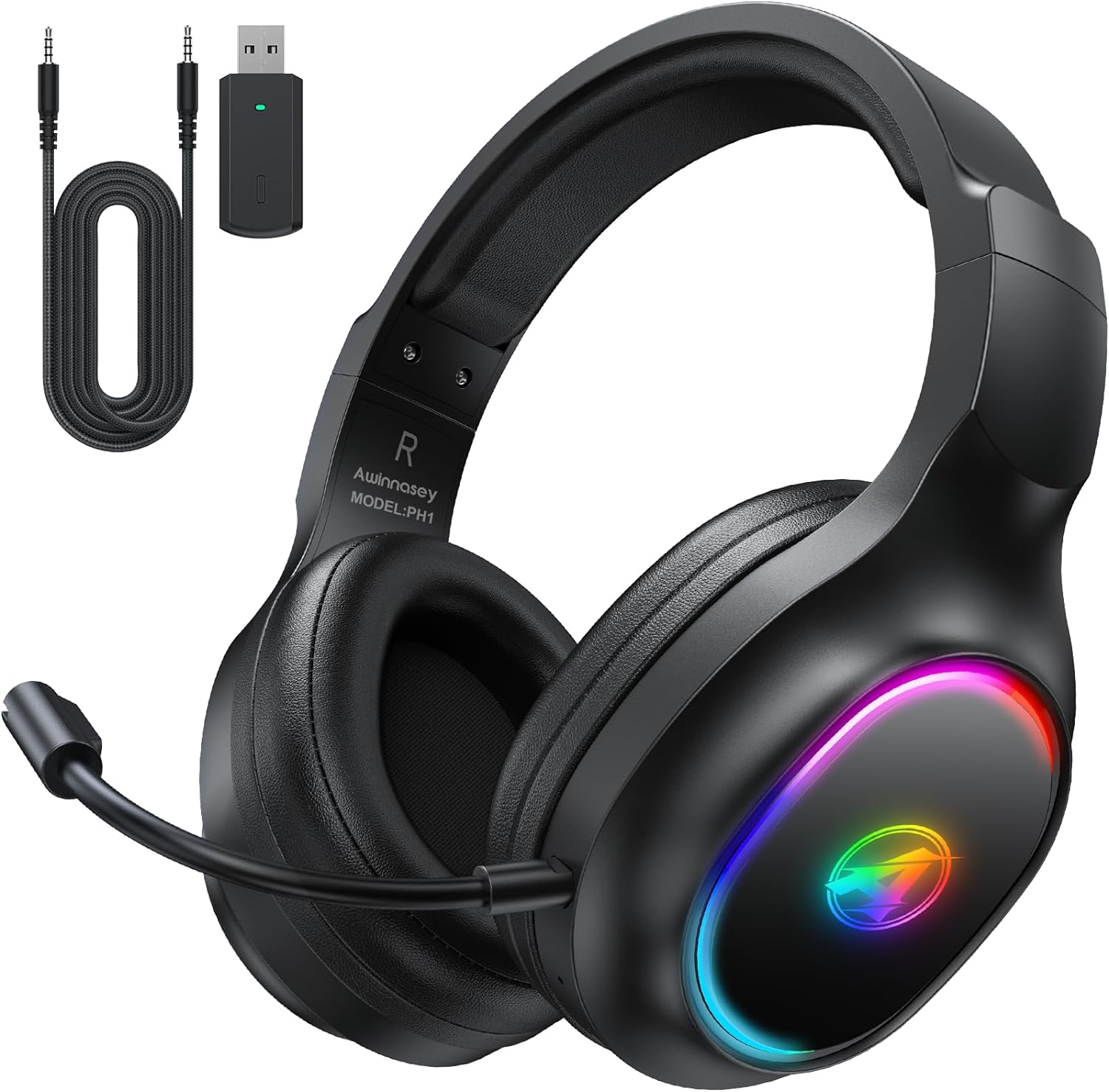 PH1 2.4GHz Wireless Gaming Headset for PS5, PS4, PC, Switch, Mac, Computer, Blue...