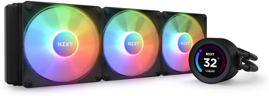 NZXT Kraken Elite RGB 360- RL-KR36E-B1 - 360mm AIO CPU Liquid Cooler - Customiza...