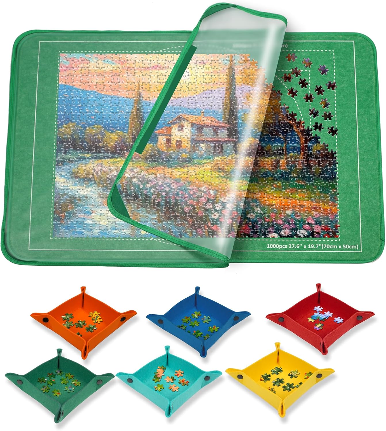 MOZOOSON Jigsaw Puzzle Board - 1000 Pieces Storage, Puzzle Storage Board 32 x 22...