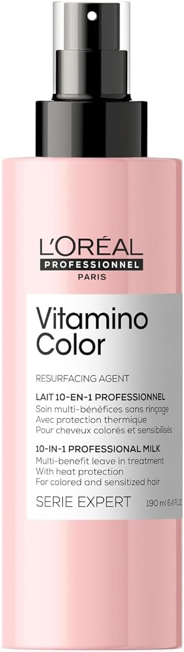 L’Oréal Professionnel Multi-Benefit Leave-in Treatment, With Resveratrol for Col...