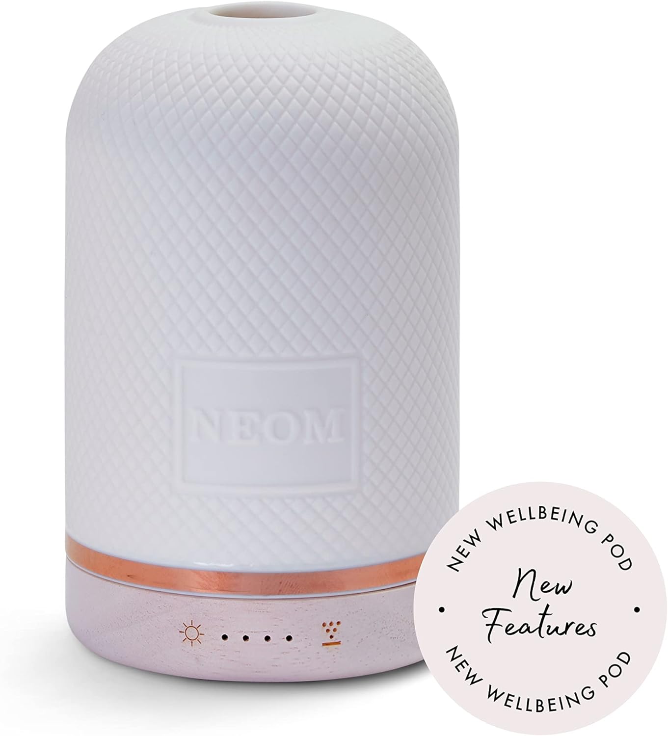 NEOM – Wellbeing Pod | Premium Ultrasonic Essential Oil Diffuser | Ceramic Cover...
