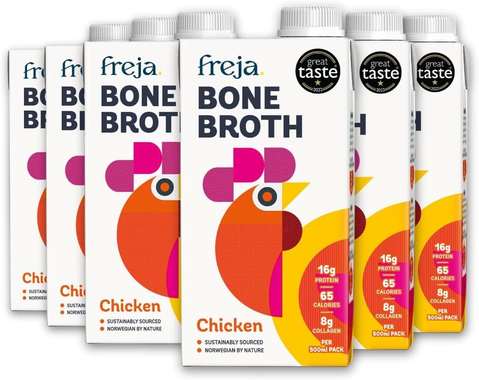 Chicken Bone Broth | Free Range | Collagen, Protein & Amino Acids | Low Carb & G...