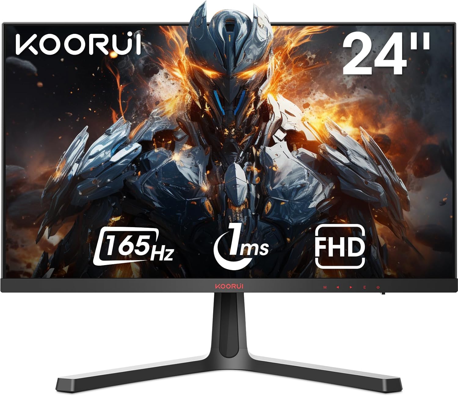 KOORUI Gaming Monitor 24E4-24 inch Full HD Computer Monitor, (1920x1080P, 165Hz,...