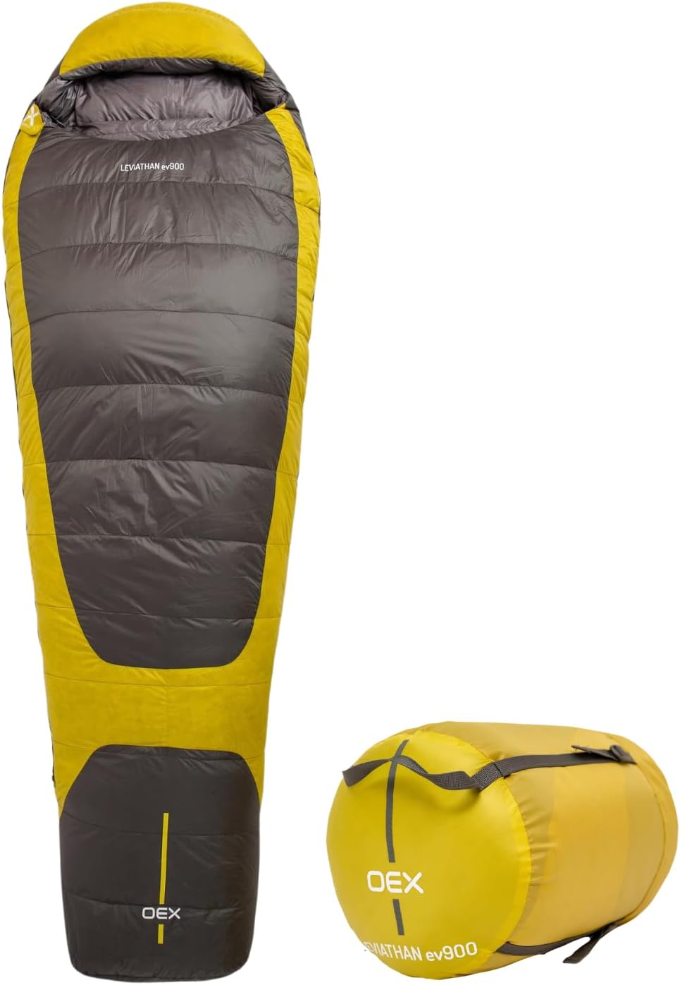 OEX Leviathan EV 900 Down Sleeping Bag for Adults, Teens, 1 Person, 4+ Season, L...