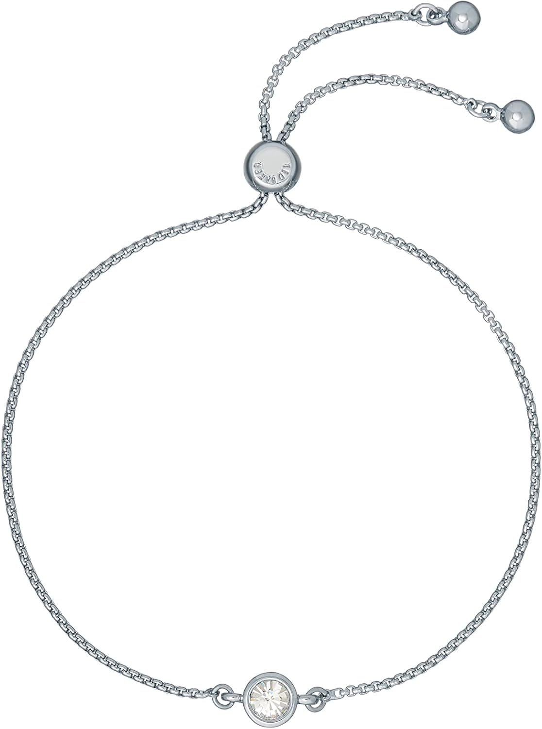 Ted Baker Sarsa Crystal Drawstring Adjustable Bracelet For Women Silver Tone/Cry...