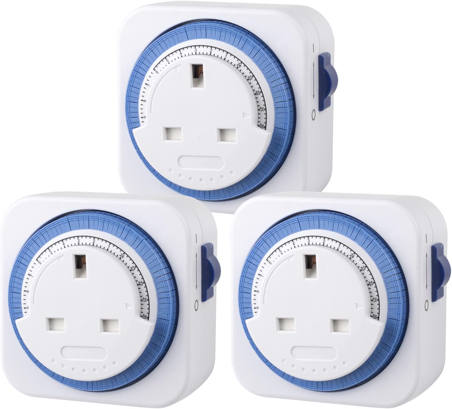 HBN Mechanical Timer Plug Socket, 24 Hour Programmable Energy Saving Compact UK...