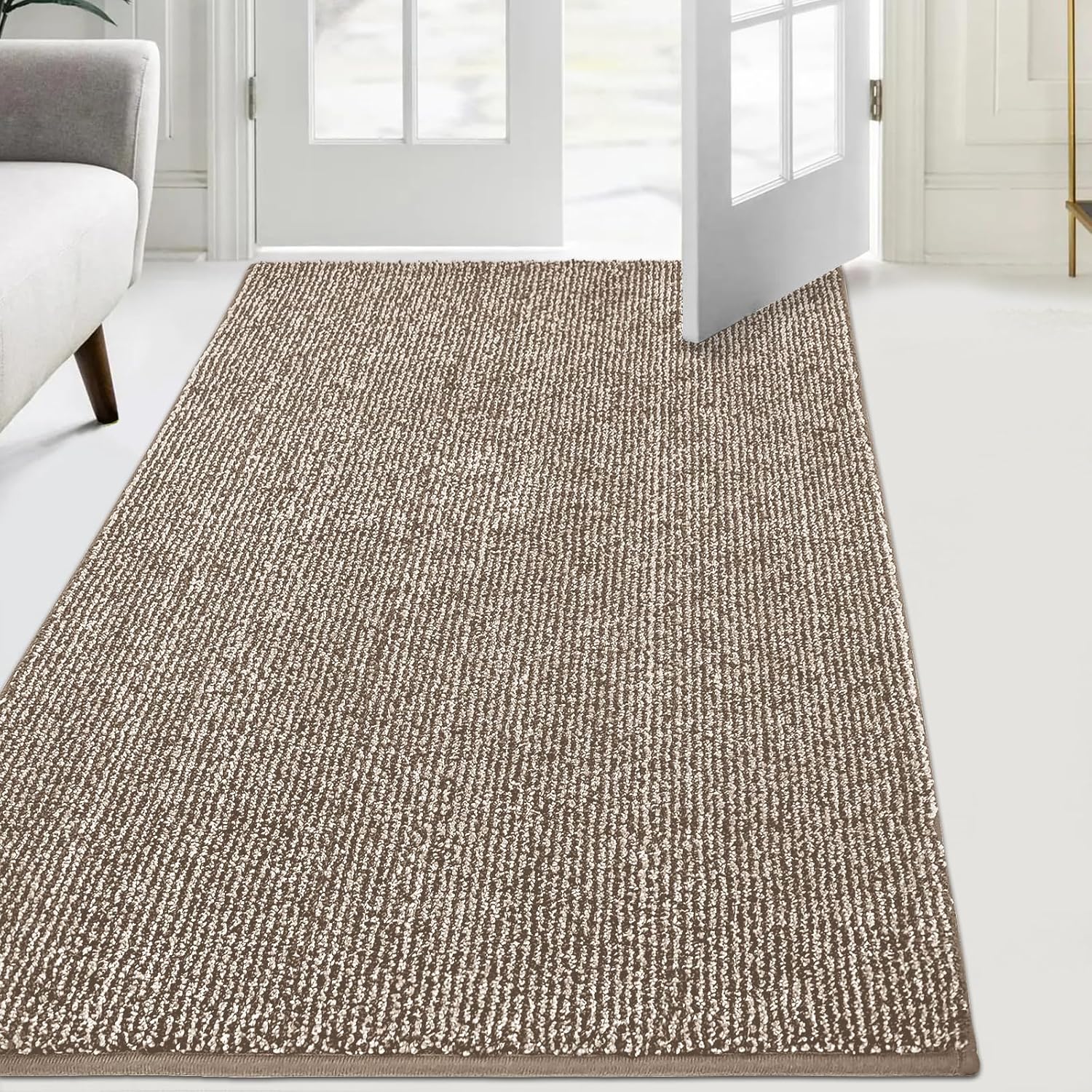 FCSDETAIL Dirt Trapper Indoor Door Mat 86 x 150 cm, Machine Washable Entrance Ru...