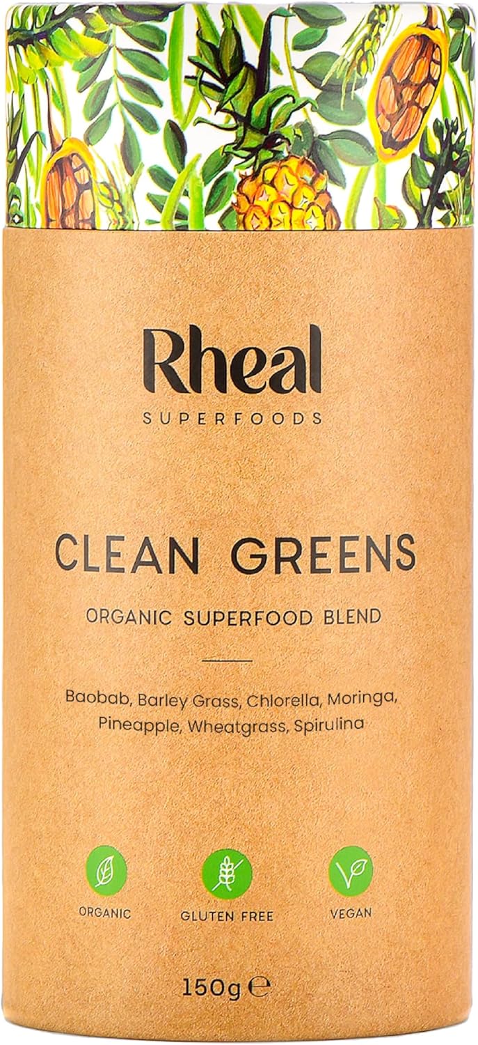 Rheal Clean Greens 150g | 30 Servings | Daily Source of Nutritious Greens | Supp...