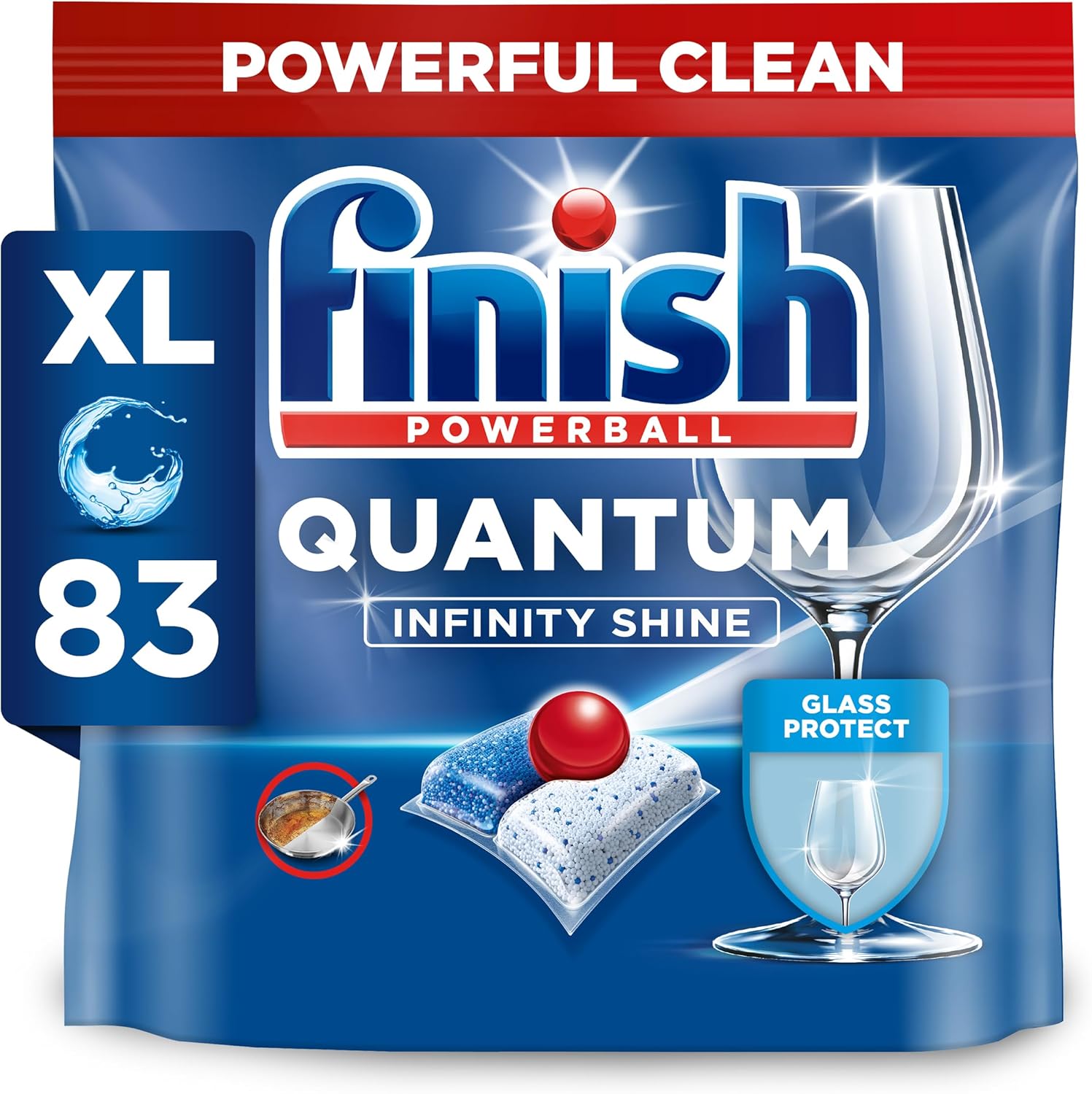 Finish Quantum Infinity Shine Dishwasher Tablets Bulk | Scent: Fresh | Size: 83...