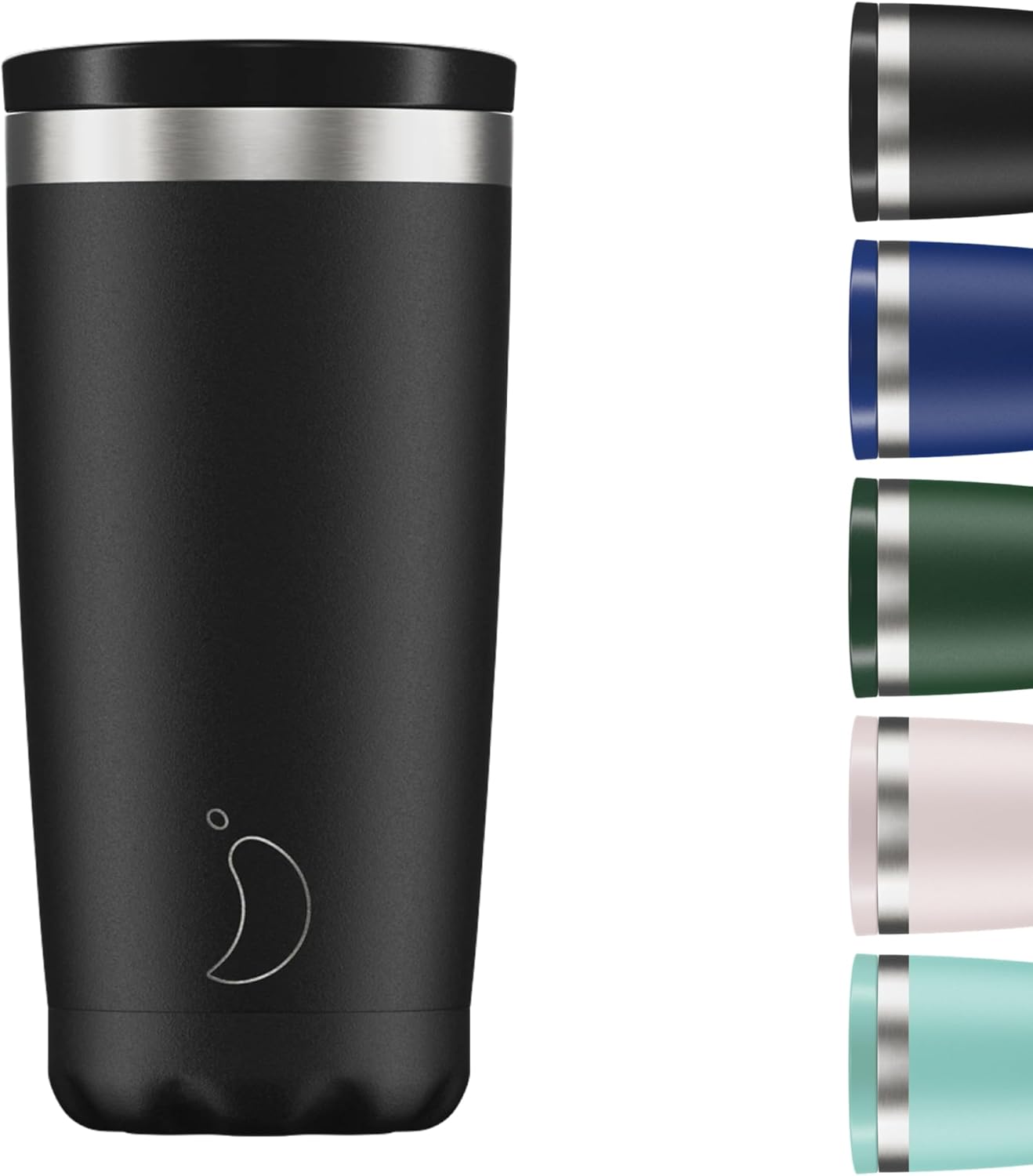 Chilly's Original Coffee Cup - Thermal Travel Mug for Cold & Hot Drinks - Reusab...