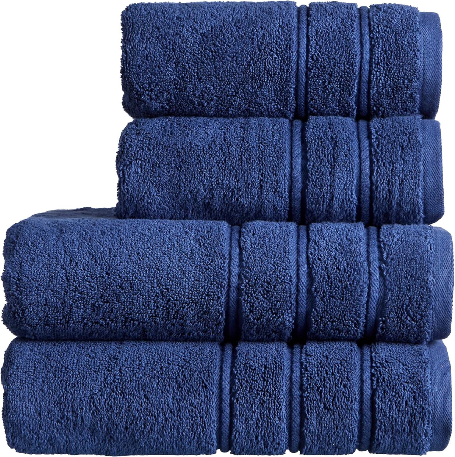 Christy Antalya Large Bath Towels | Set of 4 | 100% Turkish Cotton | 600GSM | So...
