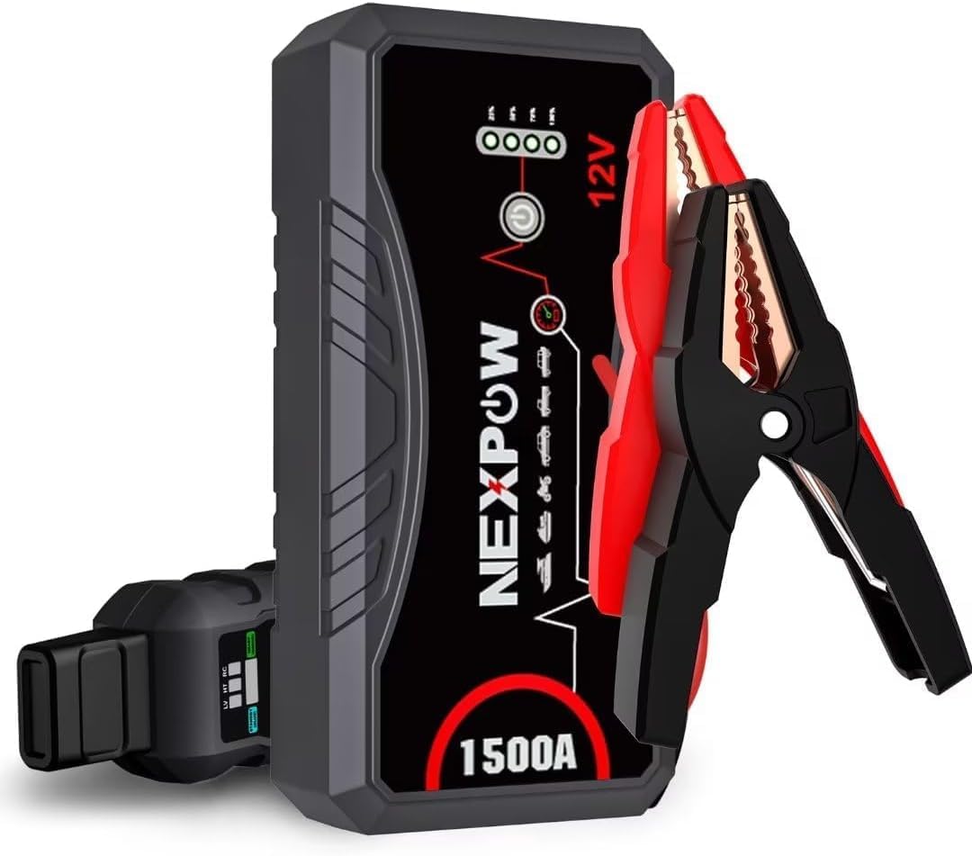 NEXPOW Car Jump Starter,Car Battery Jump Starter Pack 1500A Peak Q10S for Up to...