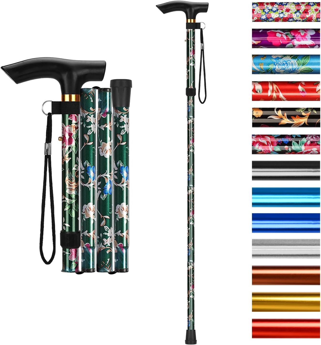 supregear Walking Stick - Adjustable Folding Walking Sticks for Women and Men -...