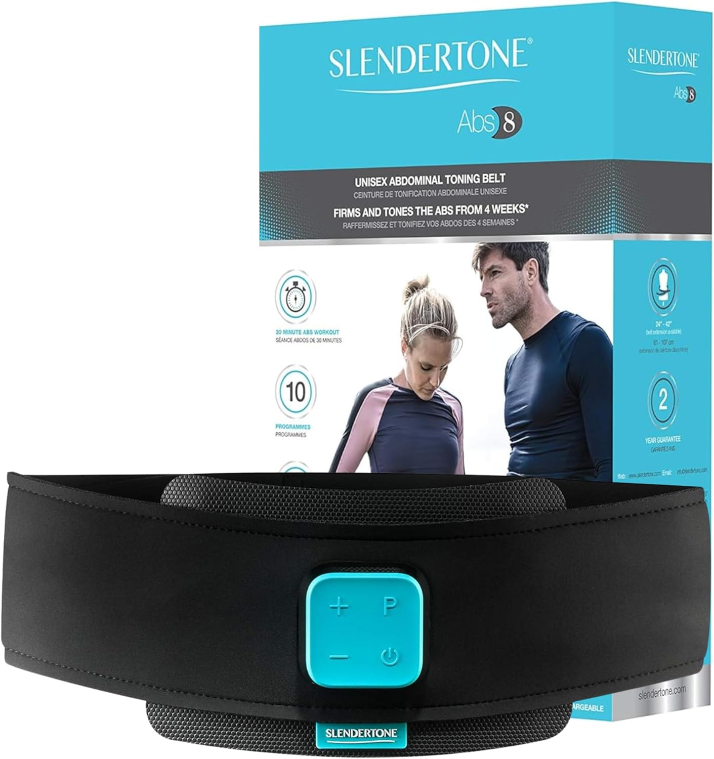 Slendertone Abs8 Muscle Stimulation Belt with Value Pack Pads Single