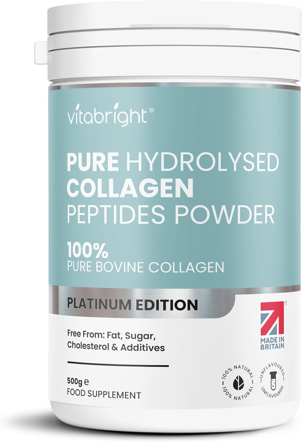 Collagen Powder for Women & Men 500g, 50 Servings Highly Bioavailable Hydrolyzed...