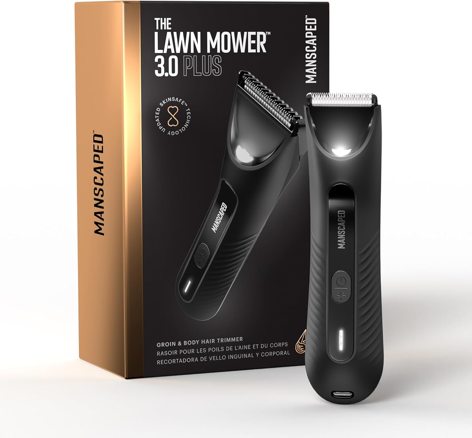 MANSCAPED® The Lawn Mower® 3.0 Plus Groin & Body Hair Trimmer – Updated SkinSafe...