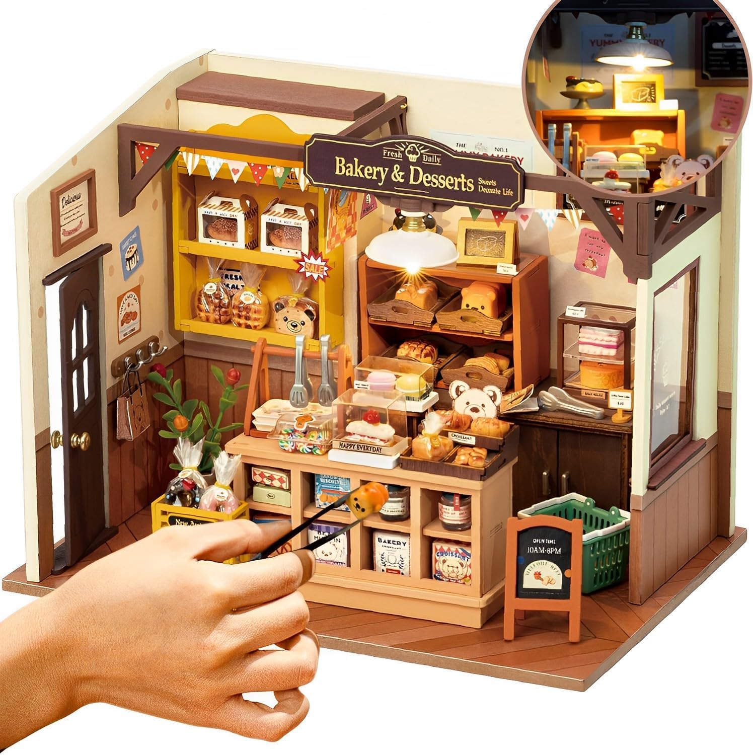 Rolife DIY Miniature House Kit Becka's Baking House-DIY Miniature House Kit For...