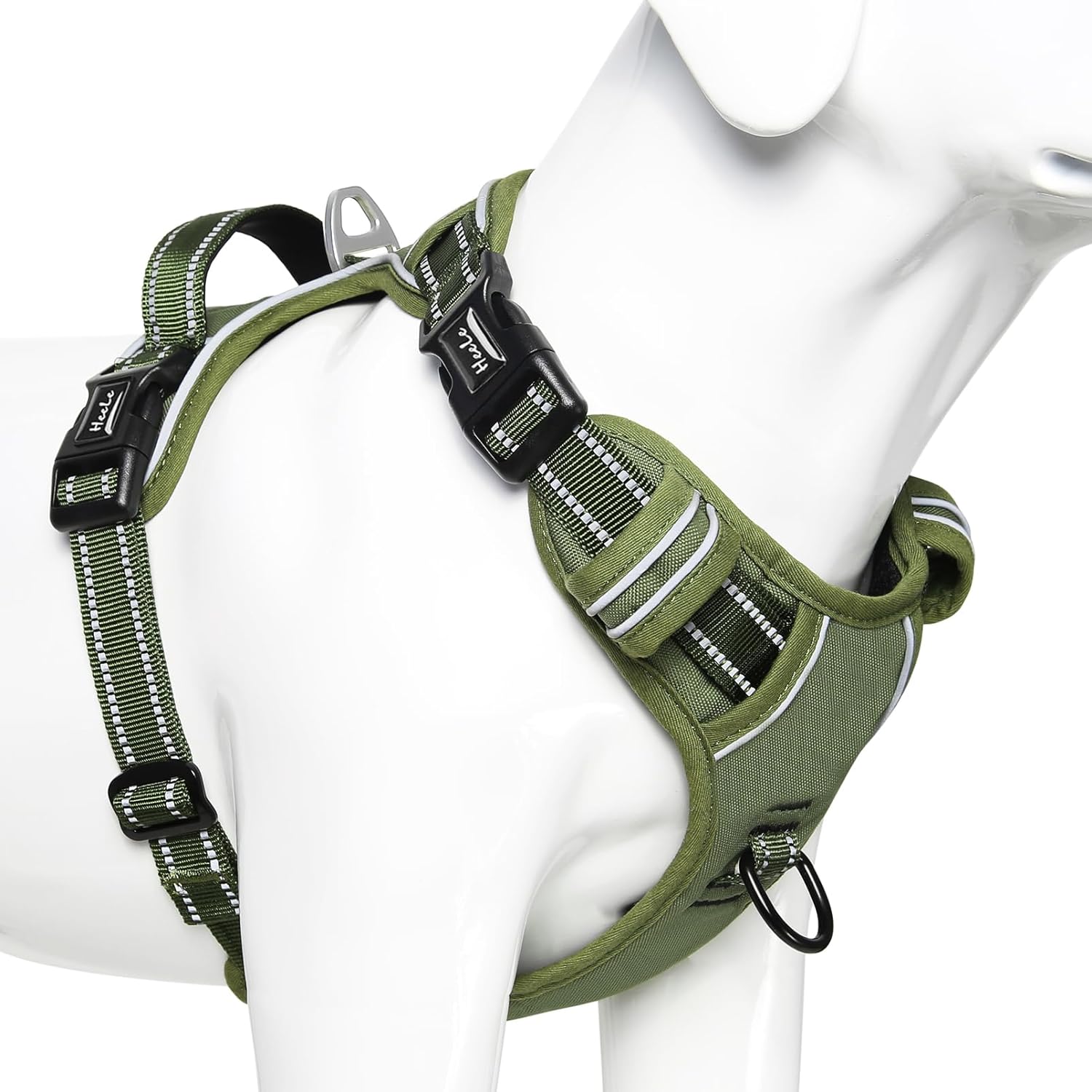 HEELE Dog Harness, No Pull Dog Harness Large, Release on Neck, Front Back Clips...
