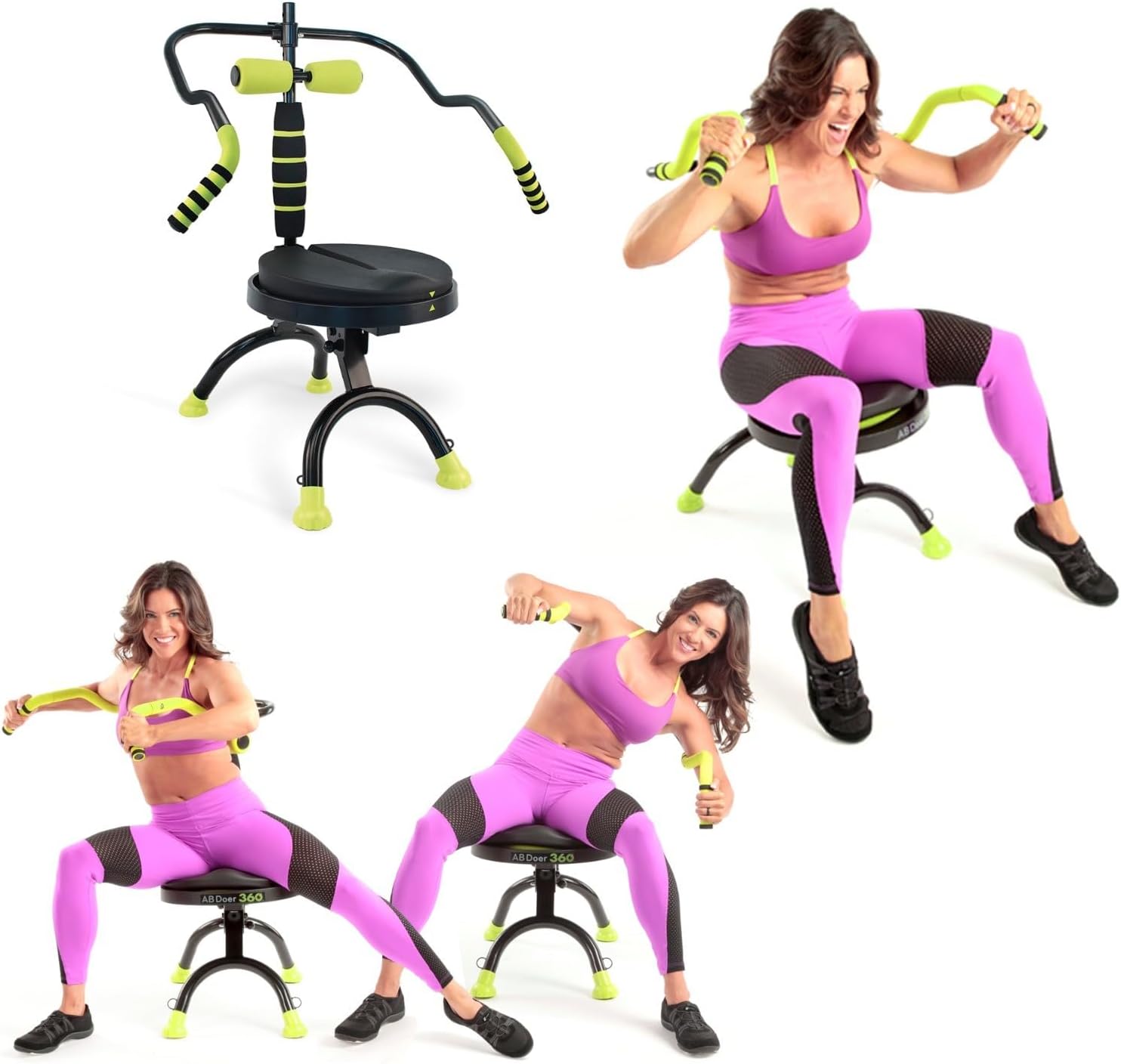 AB Doer 360 - The Abs Workout Equipment for Total Core Exercise, Fat Burning, To...