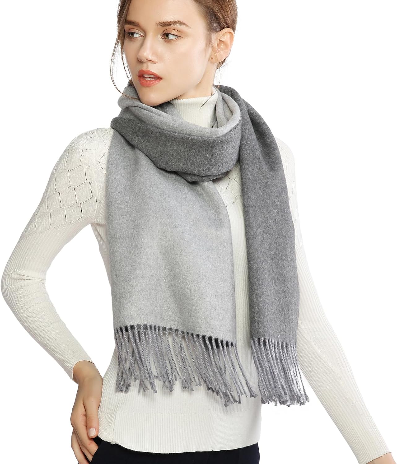 RIIQIICHY Ladies Scarf for Women Winter Scarves Wraps Pashmina Shawl Reversible...