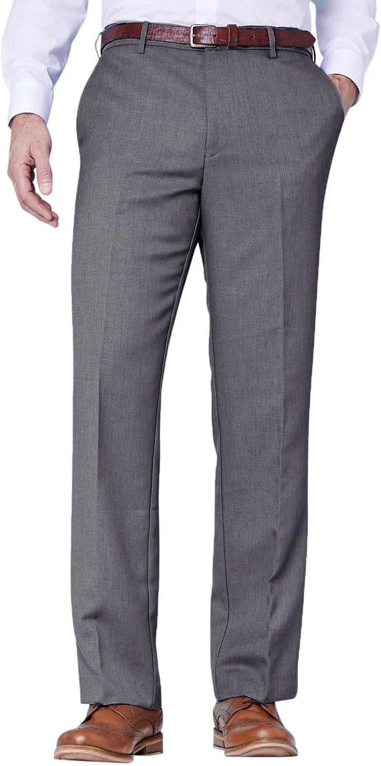 Farah | Mens | Flex Trouser Pants with Self-Adjusting Waistband | 40W / 29L Grey
