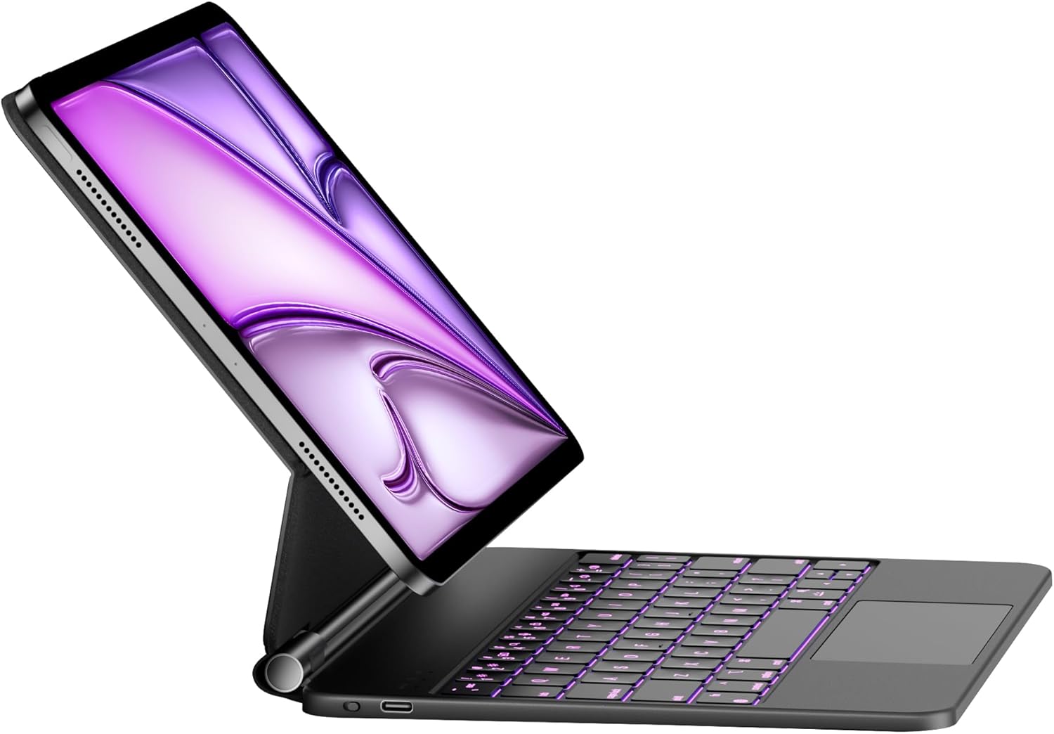 HOU Keyboard Case for iPad Air 11 Inch (M2) 2024, Air 5th/4th Gen, 7-Color Backl...