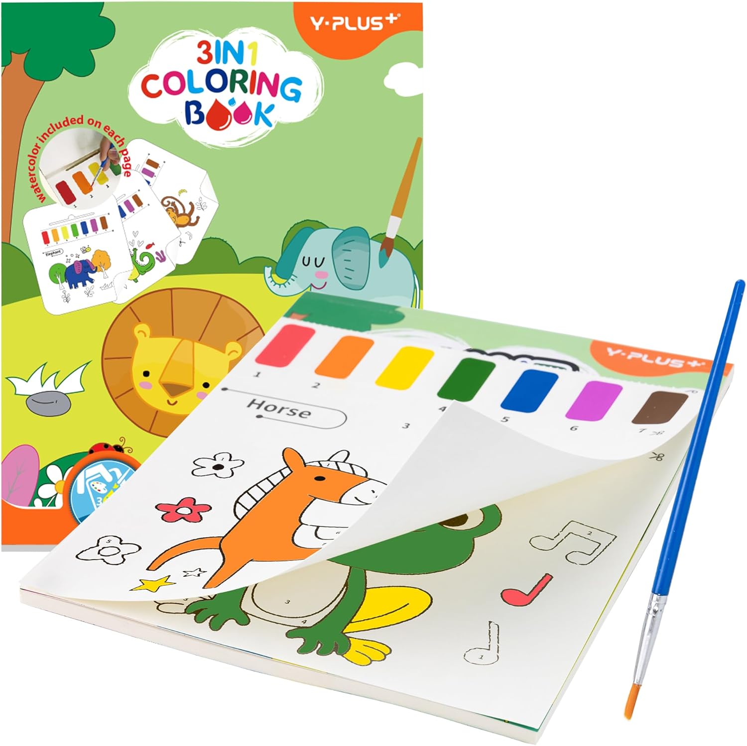 Water Colouring Book for Children Painting - YPLUS Watercolour Paint Set Paper f...