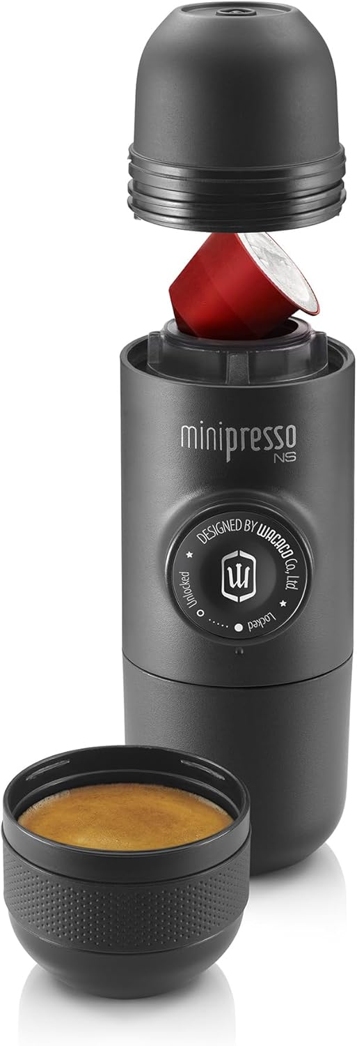 WACACO Minipresso NS, Portable Espresso Machine, Compatible with *Nespresso®* CA...