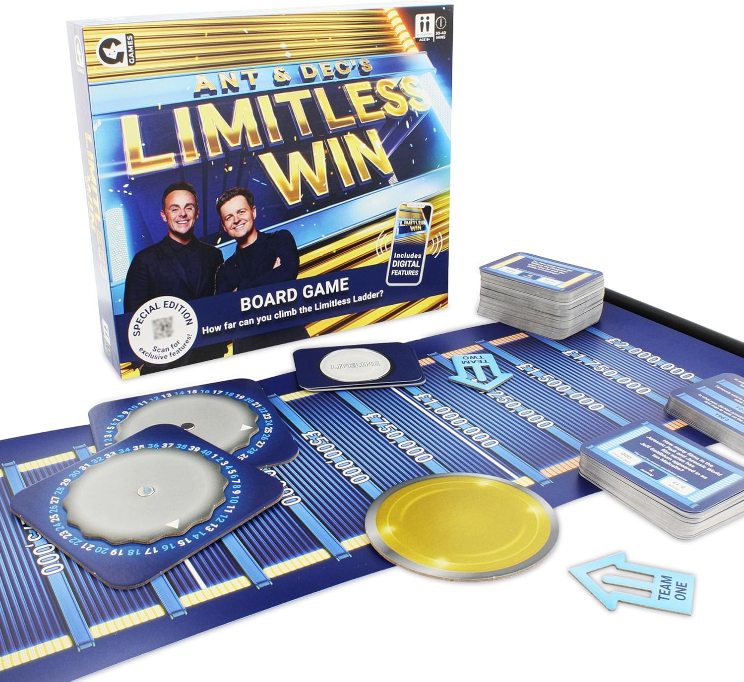 Ginger Fox Ant & Dec's Limitless Win Special Edition Board Game. Answer Fun Fami...