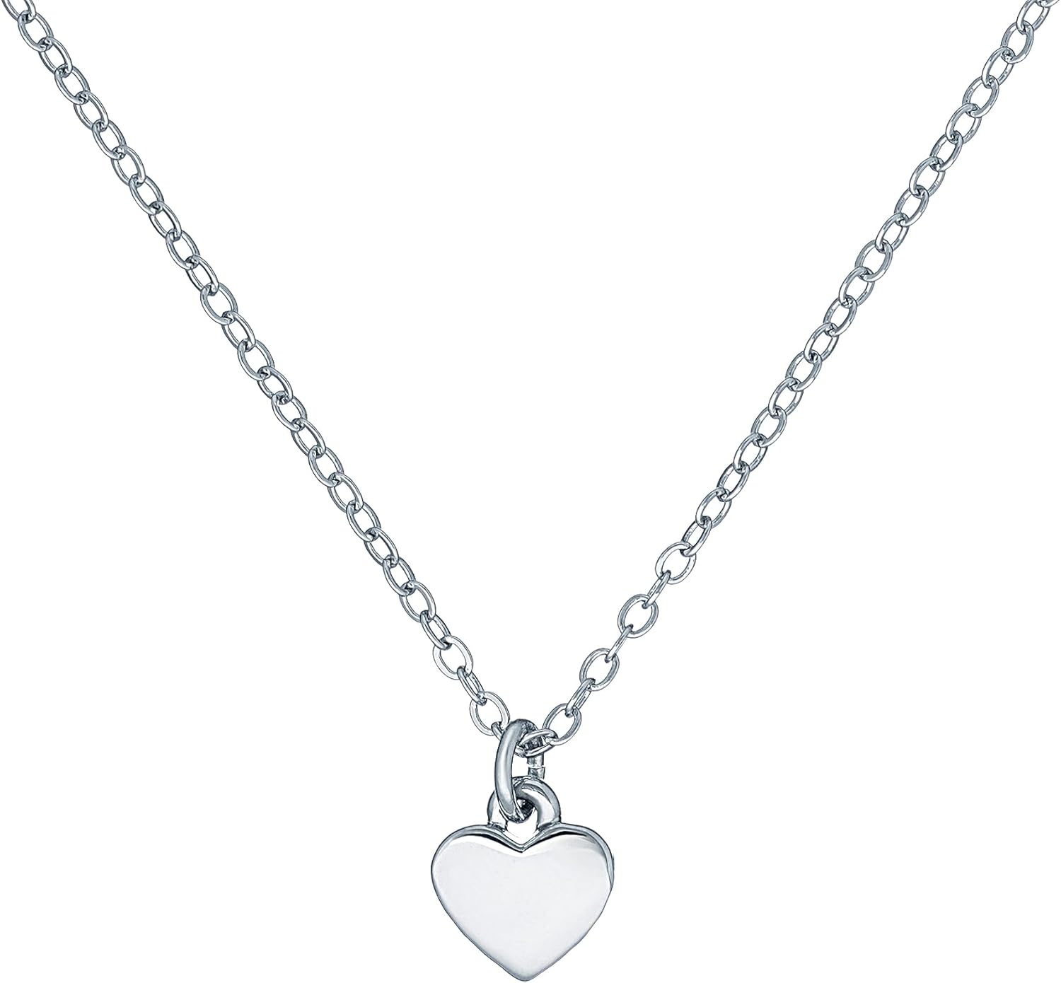 Ted Baker Hara Tiny Heart Pendant Necklace For Women Silver Tone